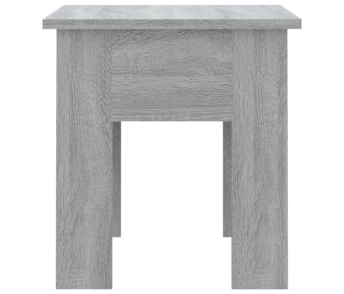 Mesa de centro madera de ingeniería gris Sonoma 40x40x42 cm