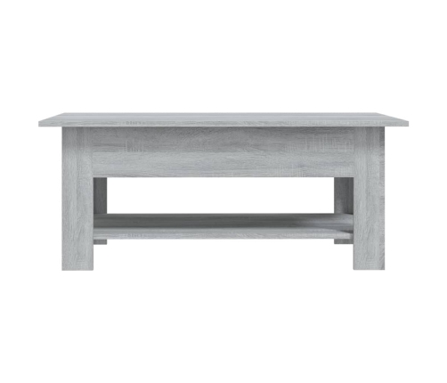 Mesa de centro madera de ingeniería gris Sonoma 102x55x42 cm