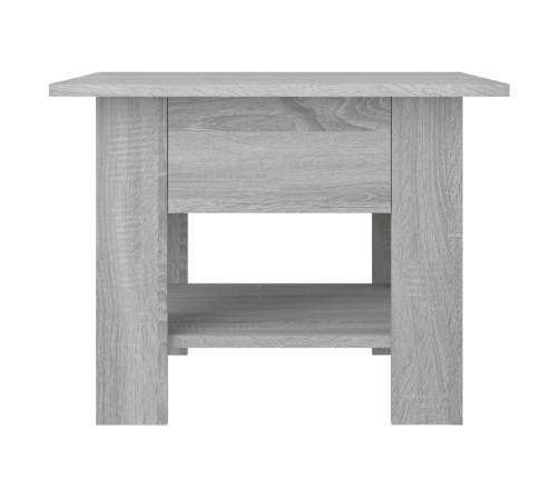 vidaXL Mesa de centro madera de ingeniería gris Sonoma 55x55x42 cm