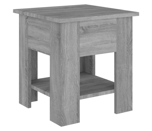 Mesa de centro madera de ingeniería gris Sonoma 40x40x42 cm