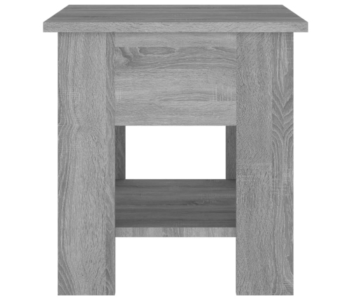 Mesa de centro madera de ingeniería gris Sonoma 40x40x42 cm