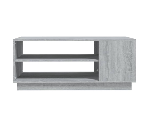 vidaXL Mesa de centro madera de ingeniería gris Sonoma 102x55x43 cm