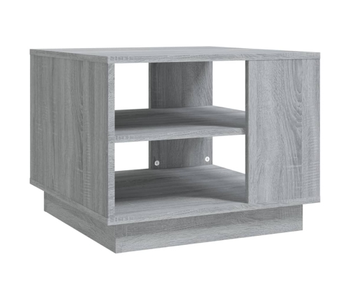 vidaXL Mesa de centro madera de ingeniería gris Sonoma 55x55x43 cm