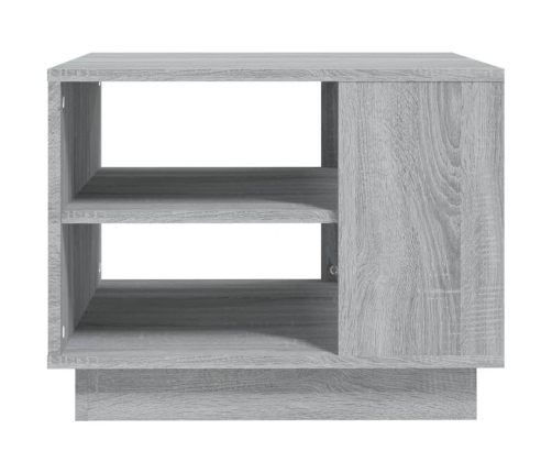 vidaXL Mesa de centro madera de ingeniería gris Sonoma 55x55x43 cm