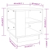 Mesa de centro madera de ingeniería gris Sonoma 40x40x43 cm