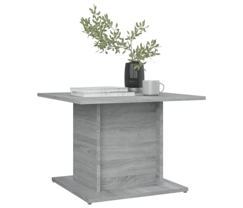 Mesa de centro madera de ingeniería gris Sonoma 55,5x55,5x40 cm