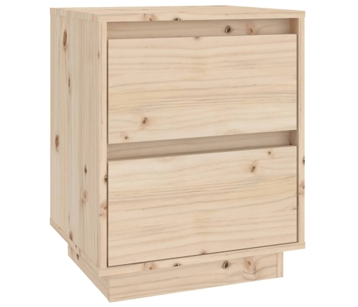 vidaXL Mesita de noche madera maciza de pino 40x35x50 cm