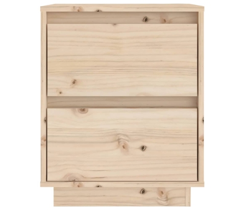 vidaXL Mesita de noche madera maciza de pino 40x35x50 cm