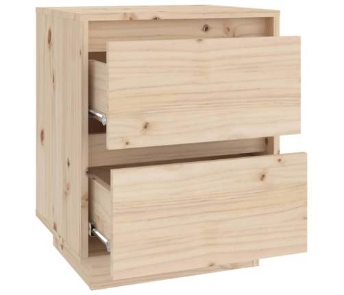 vidaXL Mesita de noche madera maciza de pino 40x35x50 cm