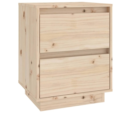 vidaXL Mesitas de noche 2 uds madera maciza de pino 40x35x50 cm