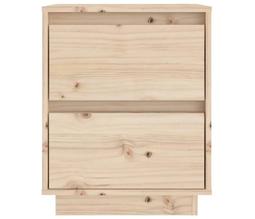 vidaXL Mesitas de noche 2 uds madera maciza de pino 40x35x50 cm