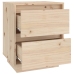 vidaXL Mesitas de noche 2 uds madera maciza de pino 40x35x50 cm