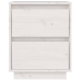 Mesitas de noche 2 uds madera maciza de pino blanco 40x35x50 cm