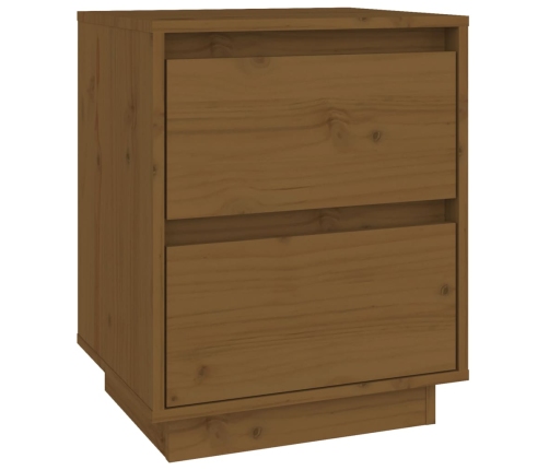 vidaXL Mesitas de noche 2 uds madera de pino marrón miel 40x35x50 cm