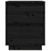 Mesitas de noche 2 uds madera maciza de pino negro 40x35x50 cm