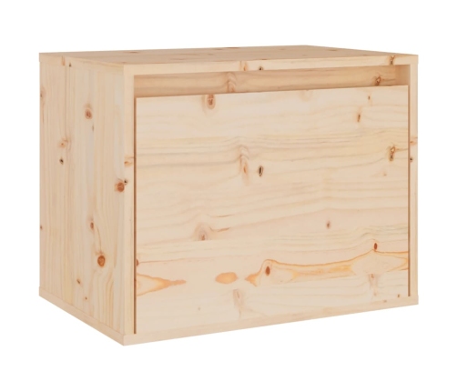 Armario de pared de madera maciza de pino 45x30x35 cm