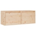 Armarios de pared 2 uds madera maciza de pino 45x30x35 cm