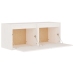 Armarios de pared 2 uds madera maciza pino blanco 45x30x35 cm