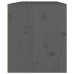 Armarios de pared 2 uds madera maciza pino gris 45x30x35 cm