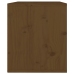 Armario de pared madera maciza de pino marrón miel 45x30x35 cm