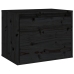 Armario de pared de madera maciza de pino negro 45x30x35 cm