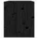 Armario de pared de madera maciza de pino negro 45x30x35 cm