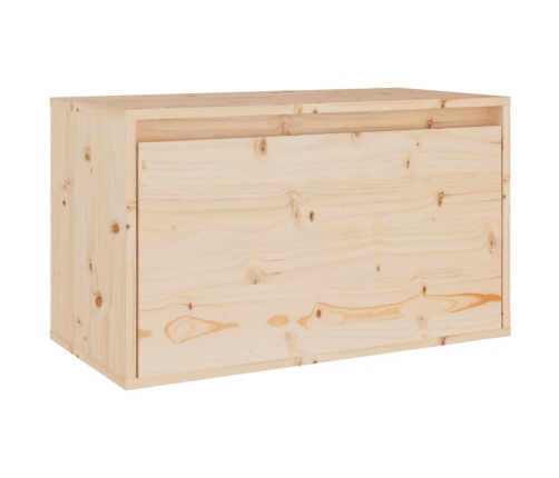 Armario de pared de madera maciza de pino 60x30x35 cm