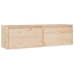 Armarios de pared 2 uds madera maciza de pino 60x30x35 cm