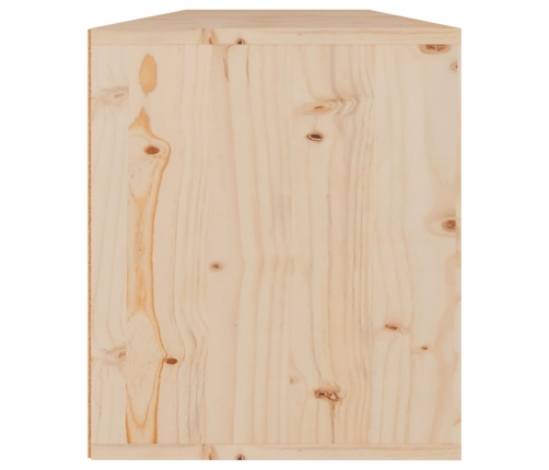 Armarios de pared 2 uds madera maciza de pino 60x30x35 cm