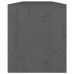 Armarios de pared 2 uds madera maciza pino gris 60x30x35 cm