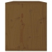 Armario de pared madera maciza de pino marrón miel 60x30x35 cm