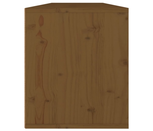 vidaXL Armarios pared 2 uds madera maciza pino marrón miel 60x30x35 cm