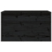 Armario de pared madera maciza de pino negro 60x30x35 cm