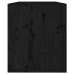 Armario de pared madera maciza de pino negro 60x30x35 cm