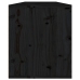 vidaXL Armarios de pared 2 uds madera maciza pino negro 60x30x35 cm