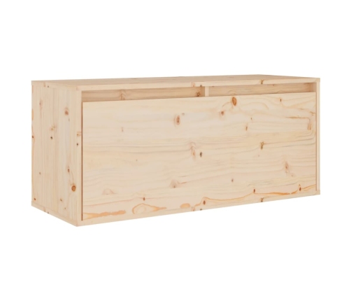 Armario de pared de madera maciza de pino 80x30x35 cm