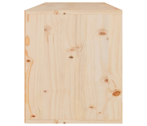 Armario de pared de madera maciza de pino 80x30x35 cm