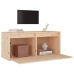 Armario de pared de madera maciza de pino 80x30x35 cm