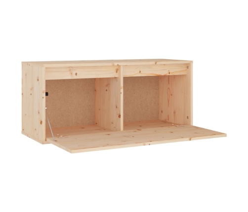 Armario de pared de madera maciza de pino 80x30x35 cm