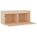 Armario de pared de madera maciza de pino 80x30x35 cm