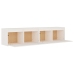 Armario de pared 2 uds madera maciza de pino blanco 80x30x35 cm