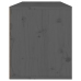 Armario de pared de madera maciza de pino gris 80x30x35 cm