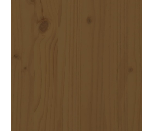 Armario de pared madera maciza de pino marrón miel 80x30x35 cm