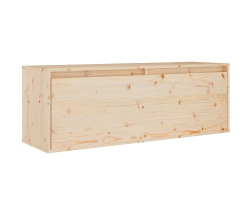 Armario de pared de madera maciza de pino 100x30x35 cm