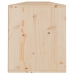 Armario de pared 2 uds madera maciza de pino 100x30x35cm