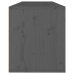 Armario de pared de madera maciza de pino gris 100x30x35 cm