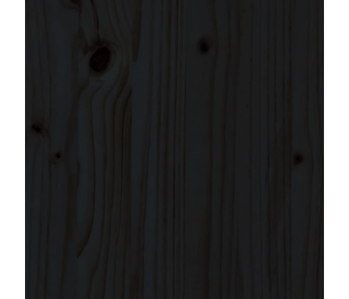 Armario de pared de madera maciza de pino negro 100x30x35 cm