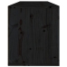 vidaXL Armario de pared de madera maciza de pino negro 100x30x35 cm