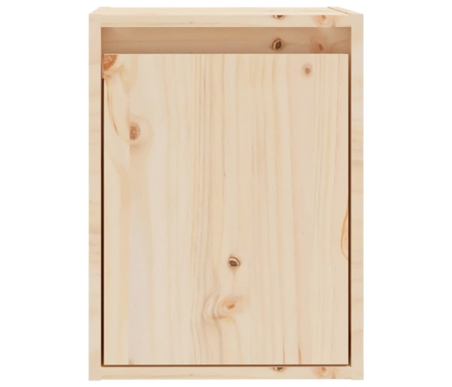 Armario de pared 2 uds madera maciza de pino 30x30x40 cm