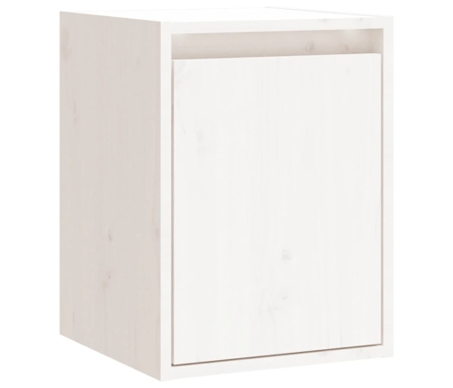 Armario de pared de madera maciza de pino blanco 30x30x40 cm